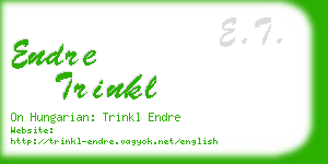 endre trinkl business card